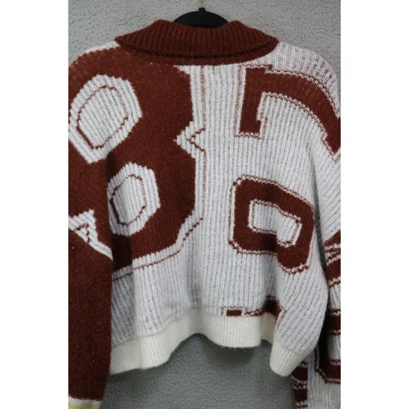 Urban Outfitters Cropped Cardigan Sweater-Size Large-Boho-Hippie - Picture 10 of 11